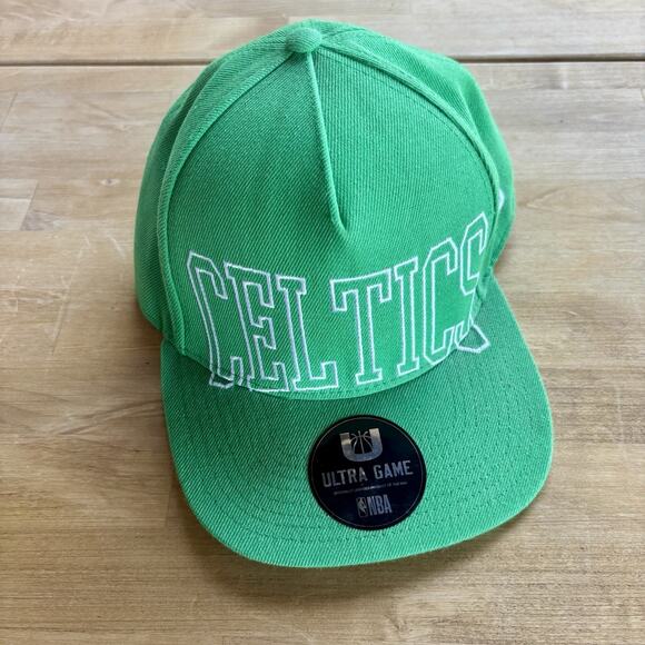 Ultra Game NBA Basketball Boston Celtics Snapback Adjustable Hat Cap Green NWOT - Picture 1 of 7